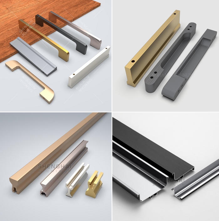 Aluminium G Profile Handle For Wardrobe And Kitchen Cabinet